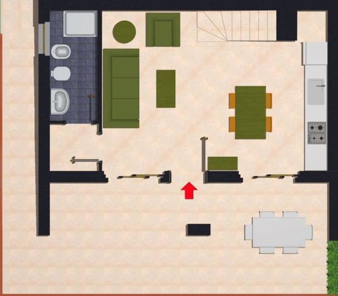 Appartementen Dei Margi -  plattegrond appartement